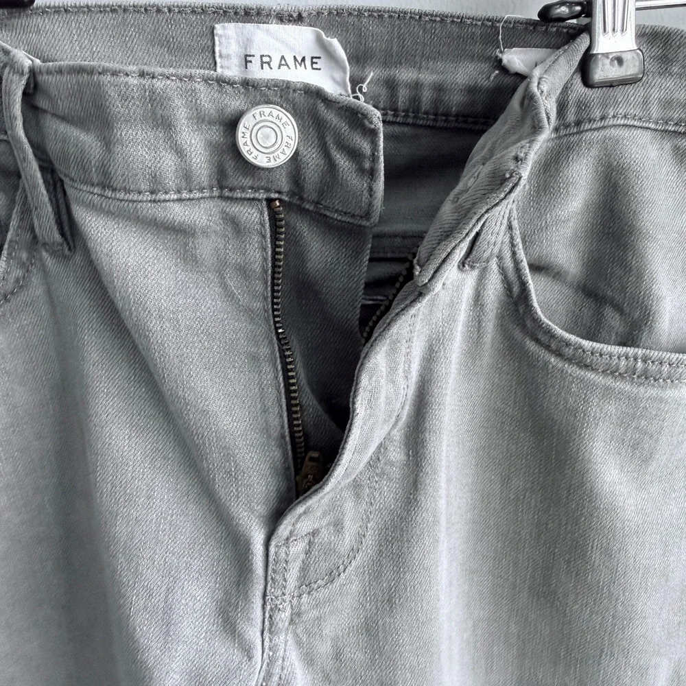 FRAME L'Homme Slim Jeans Mens 32 Gray Premium Stretch‎ Denim Designer Pants